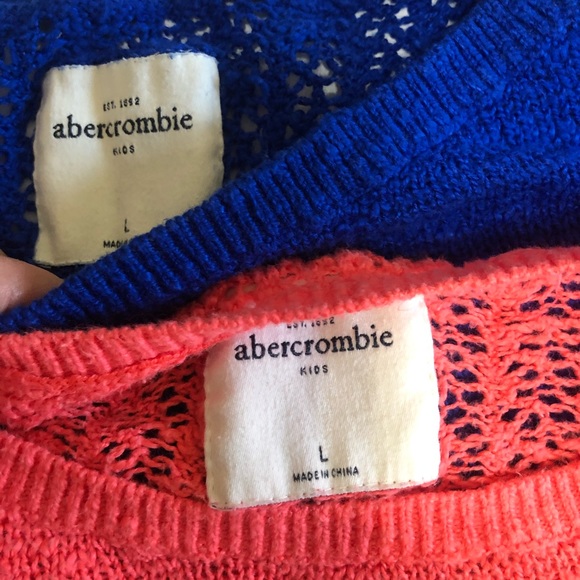 2 x Abercrombie & Fitch Girls cropped sweaters - Picture 6 of 6